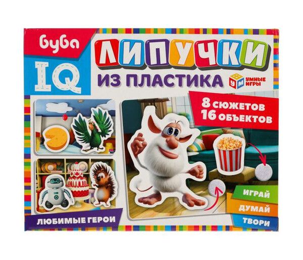 Умные игры IQ-липучки из пластика Буба