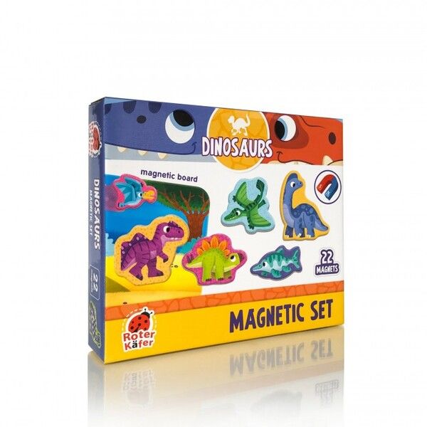 Roter Kafer Магнитный набор с доской Динозавры
