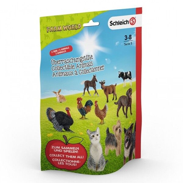 Schleich Пакетик-сюрприз с тремя фигурками Farm World L