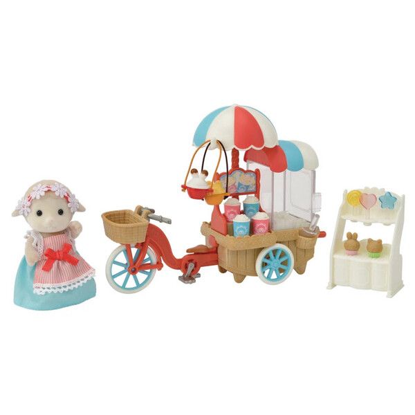 Sylvanian Families Трехколесный велосипед с попкорном