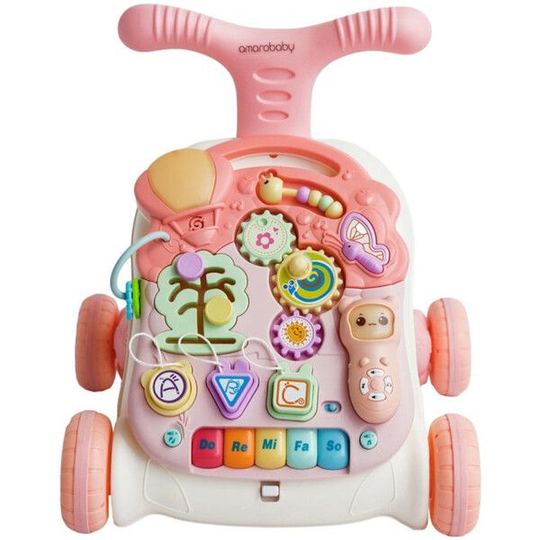 Ходунки AmaroBaby каталка 3 в 1 c музыкальным центром Study Walker