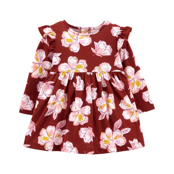 Carter's Комплект для девочки платье с цветочным принтом и трусы 1J275110