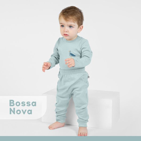 Bossa Nova Комплект боди и ползунки Облака 055