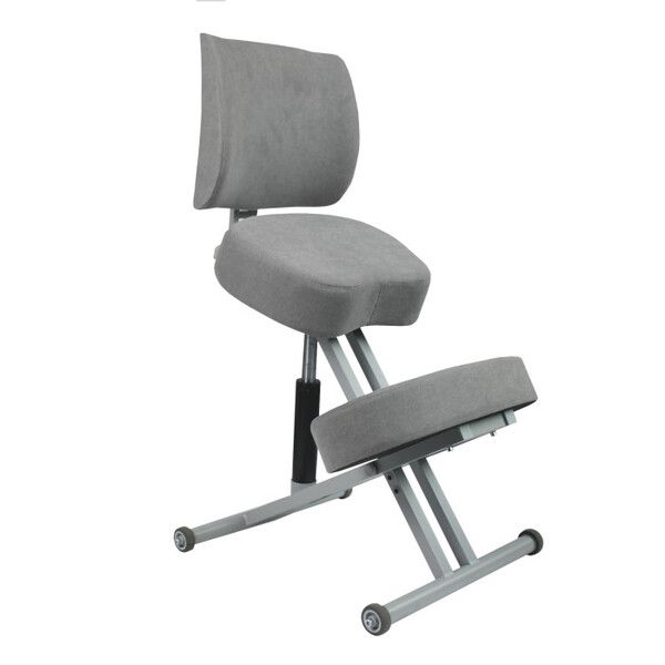 Олимп Коленный стул повышенной мягкости с газлифтом СК2-2 ГЛ (cерый корпус)