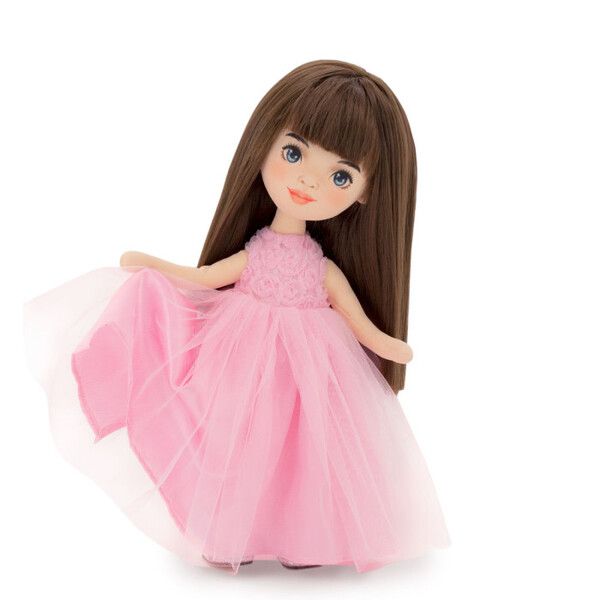 Orange Sophie в розовом платье с розочками Серия Вечерний шик 32 см