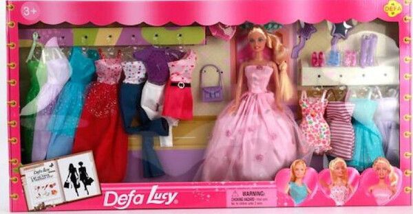 Defa Кукла с набором одежды и аксессуарами 29 см 8193-DOLL