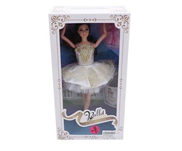 Наша Игрушка Кукла Балерина шарнирная в белом платье