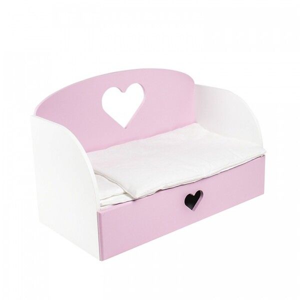 Кроватка для куклы Paremo диван Сердце Мини