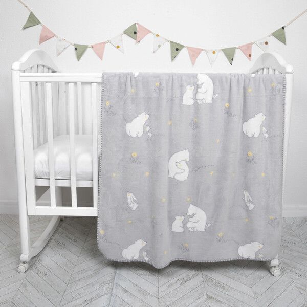 Плед Baby Nice (ОТК) Micro Flannel Мишутка 118х100 см