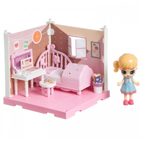 Bondibon Игровой набор Мебель Кукольный уголок Спальня и куколка Oly