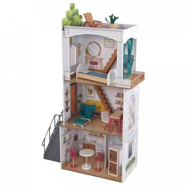KidKraft Кукольный домик Роуен с мебелью (13 предметов)