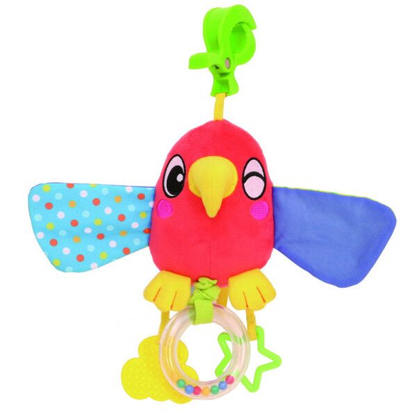 Подвесная игрушка Biba Toys на прищепке Птичка Моджо 12 см