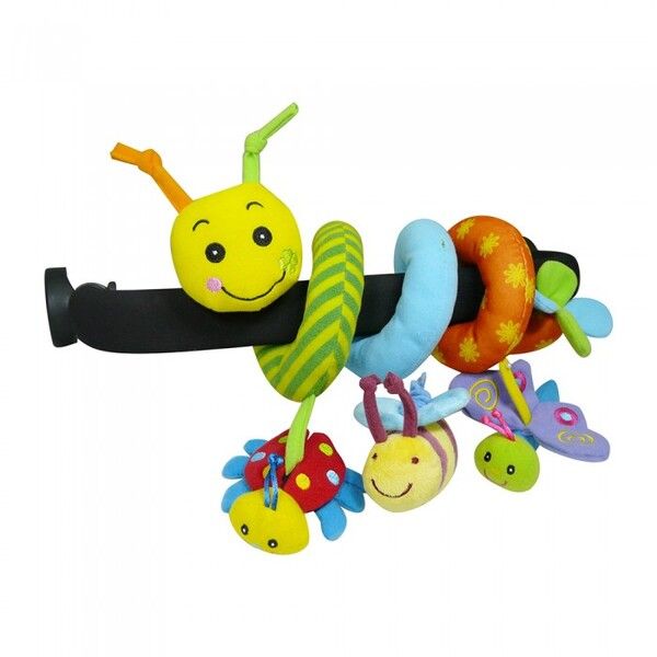 Подвесная игрушка Biba Toys Развивающая спираль Гусеница и друзья