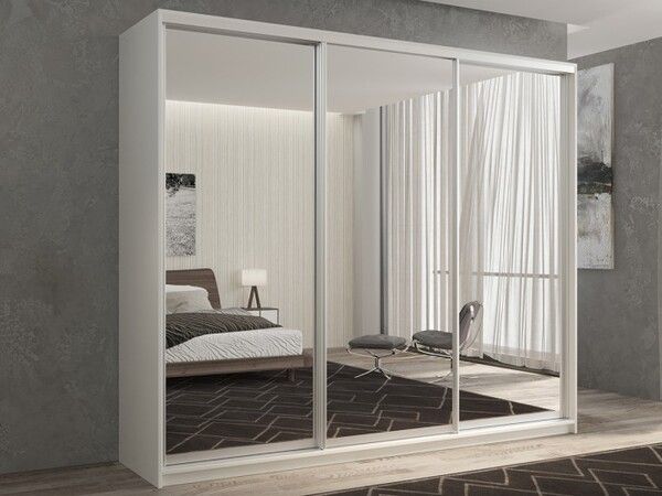 Шкаф РВ-Мебель 3-х дверный Кааппи 1 180х45 см (Белый бриллиант)
