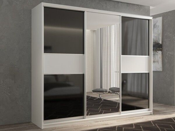Шкаф РВ-Мебель 3-х дверный Кааппи 240х60 см KAAPPI3-31 (Белый бриллиант)
