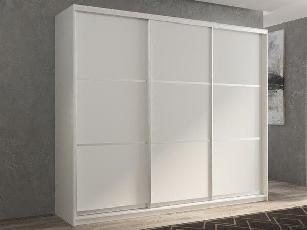 Шкаф РВ-Мебель купе 3-х дверный Кааппи 4 210х45 см (Белый бриллиант)