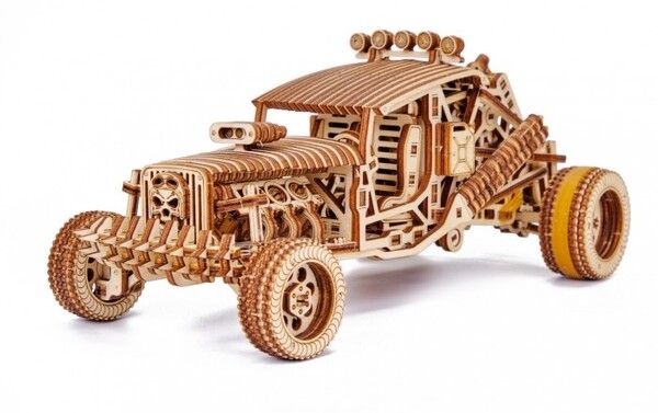 Wood Trick Механическая деревянная сборная модель Безумный Багги