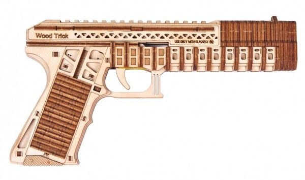 Wood Trick Сборная модель из дерева Пистолет Защитник