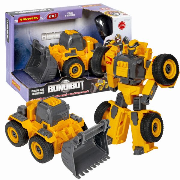 Bondibon Трансформер Bondibot Робот-колёсный бульдозер 2 в 1