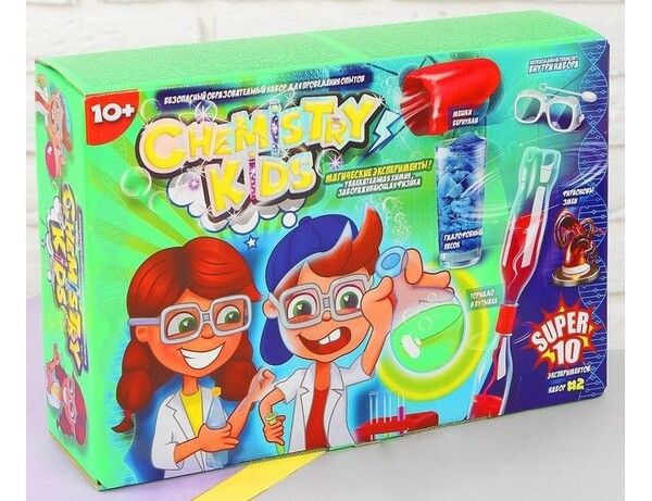 Danko Toys Магические эксперименты 2 Chemistry Kids (10 опытов)