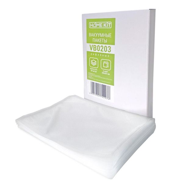 Home Kit Пакеты универсальные для вакуумирования продуктов 30х20 см VB0203