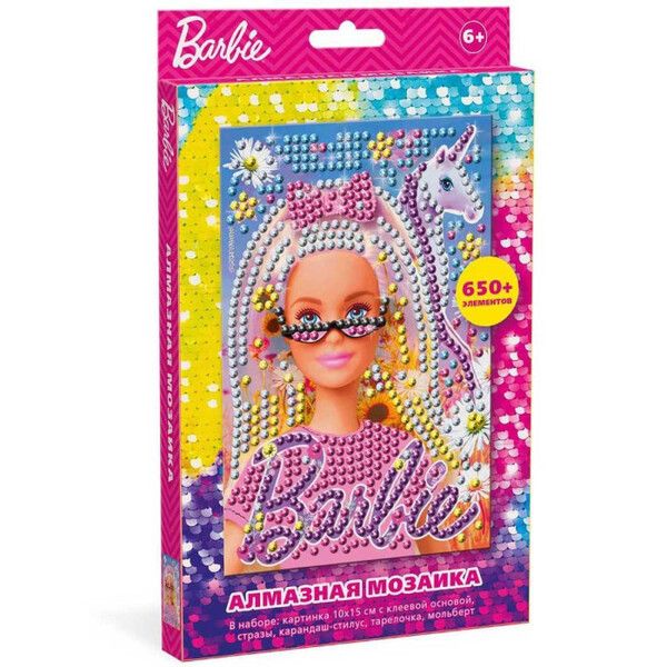 Barbie Алмазная мозаика Dreams 10х15 см