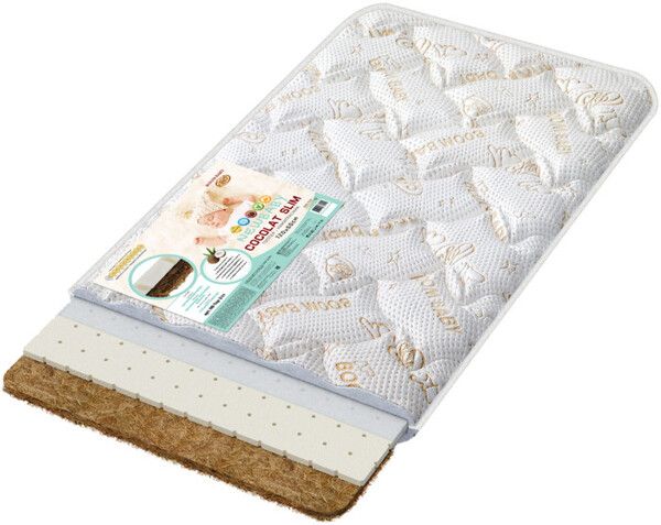 Матрас BoomBaby Топпер NewBaby Cocolat slim 119x60x4