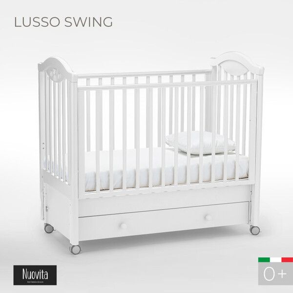 Детская кроватка Nuovita Lusso swing маятник продольный