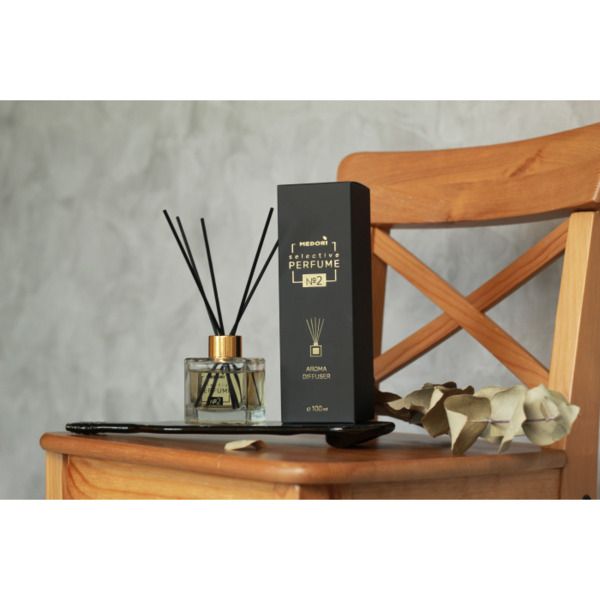 Medori Аромадиффузор с палочками для дома № 2 парфюм аналог аромата Tobacco Vanille by Tom Ford