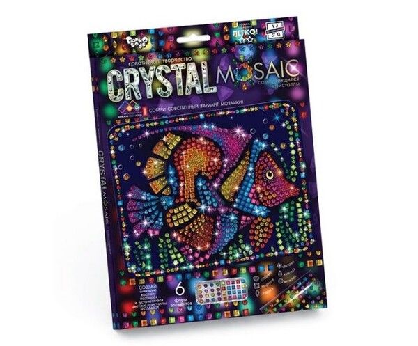 Danko Toys Набор креативного творчества Crystal Mosaic Рыбка