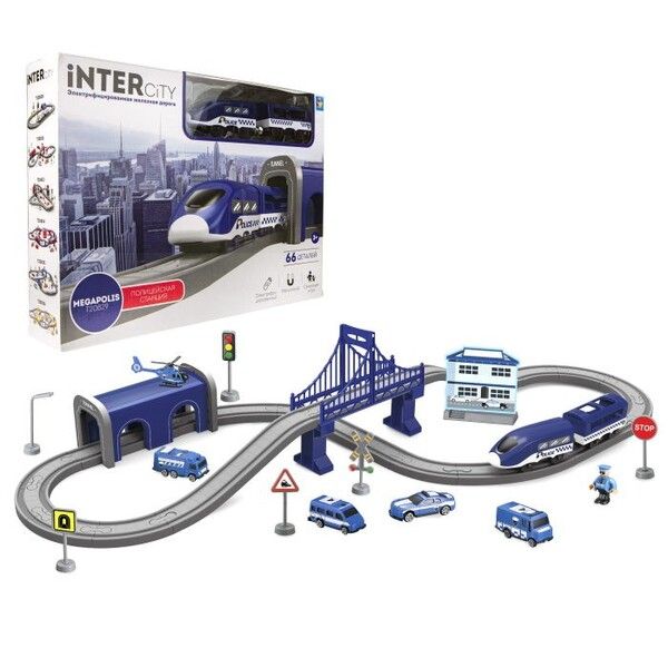 1 Toy InterCity Megapolis набор Железная дорога Полицейская станция