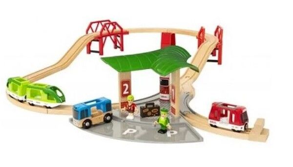 Brio Игровой набор с автовокзалом, 2 мостами и ж/д