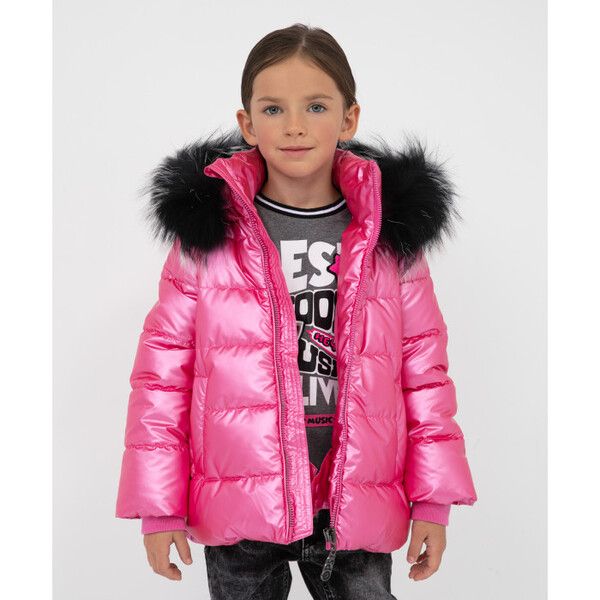Gulliver Зимняя куртка из плащевки с мокрым блеском для девочки 22003GMC4109