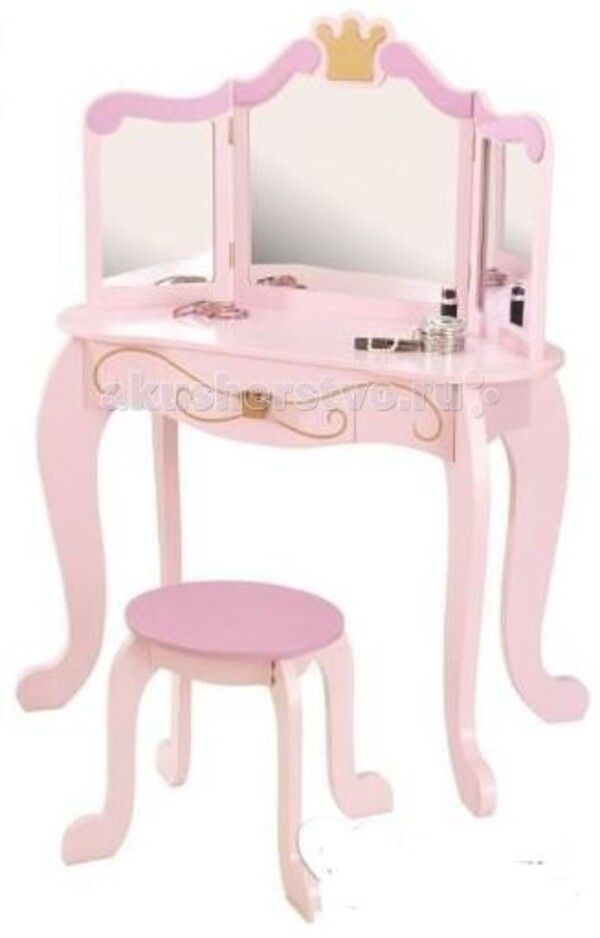KidKraft Туалетный столик (трельяж) с зеркалом для девочки Принцесса