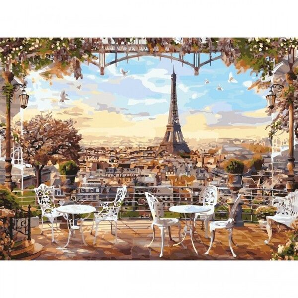 Остров Сокровищ Картина по номерам Париж 40х50 см