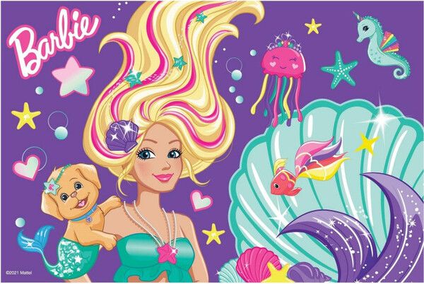 Barbie Картина по номерам Морское приключение 30х20 см