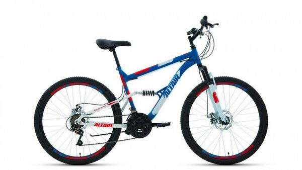 Велосипед двухколесный Altair MTB FS 26 2.0 disc рост 16" 2021 RBKT1F16E014
