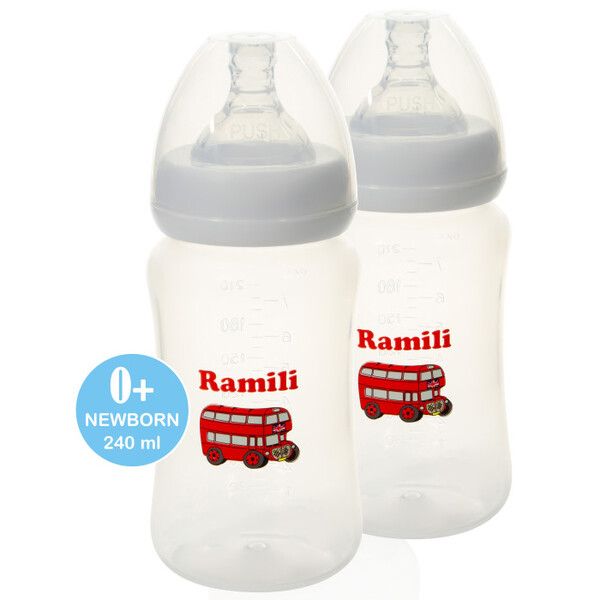 Бутылочка Ramili Набор противоколиковых бутылочек Baby 240 мл 2 шт.