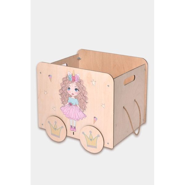 PeMa Kids Ящик для игрушек Девочка с мороженым 46х36.5х35 см