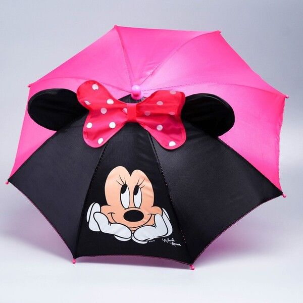 Зонт Disney детский с ушами Минни Маус 52 см