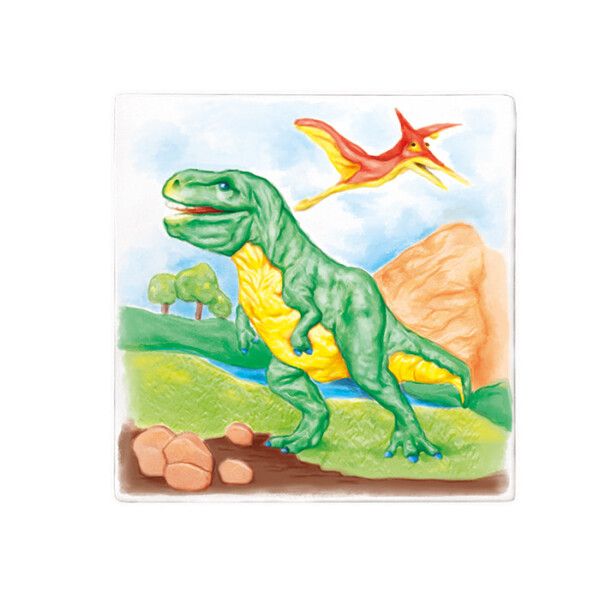 Раскраска Maxi Art многоразовая Динозавры 20х20 см