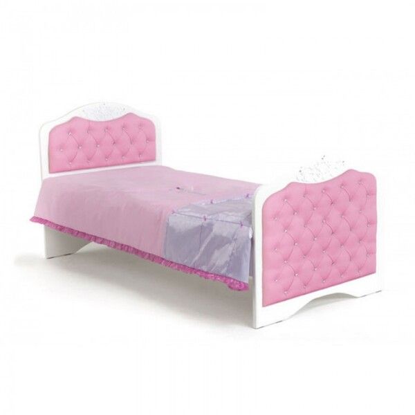 Подростковая кровать ABC-King Princess №3 со стразами Сваровски без ящика 190x90 см