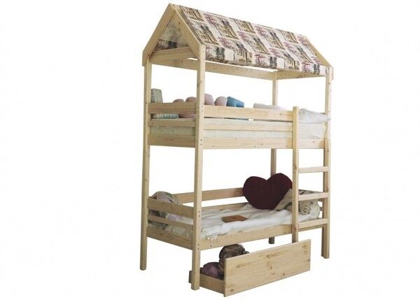 Подростковая кровать Green Mebel двухъярусная домик Baby-house 160х70 см