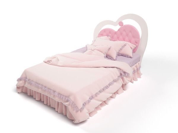 Подростковая кровать ABC-King Lovely 3 МДФ с мягкой вставкой, стразами и подъёмным механизмом 190x120