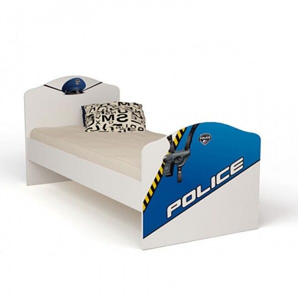 Подростковая кровать ABC-King Police без ящика 160x90 см