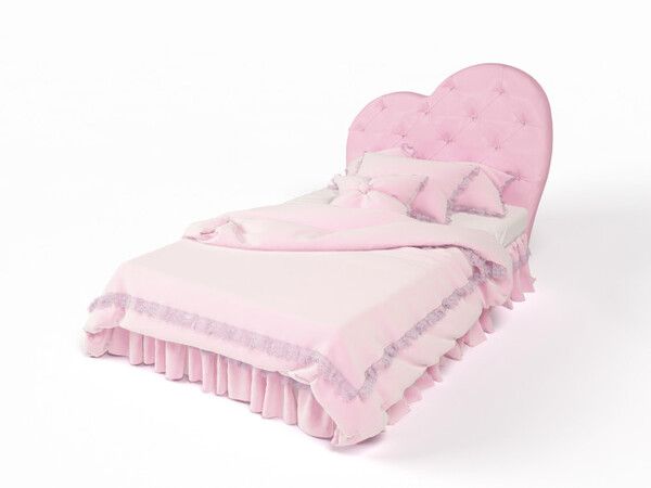 Подростковая кровать ABC-King Lovely 2 с мягкой вставкой и стразами 160x90
