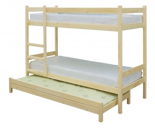 Подростковая кровать Green Mebel двухъярусная с выдвижным спальным местом 3 в 1 200х80