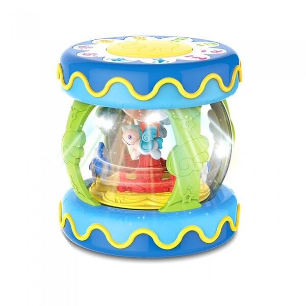 Развивающая игрушка Haunger Барабан-карусель большой со светом и звуком
