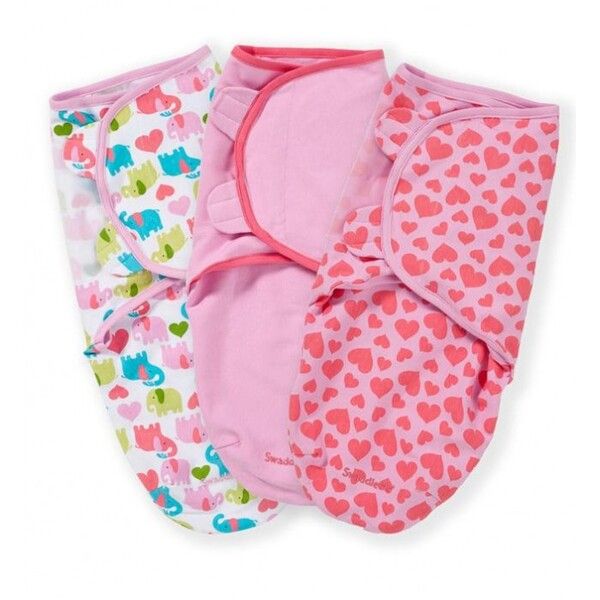 Пеленка Summer Infant Swaddleme Конверт для пеленания на липучке 3 шт