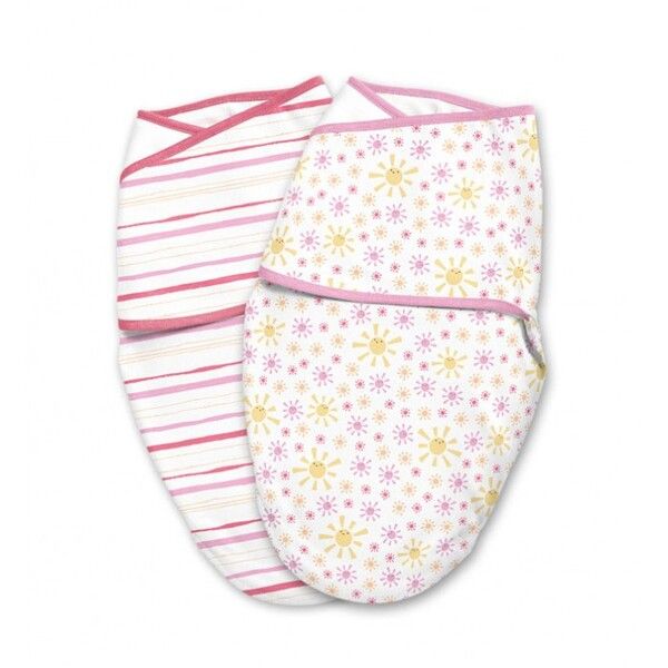 Пеленка Summer Infant Конверт на липучке Swaddleme Luxe Whisper Quiet 2 шт.